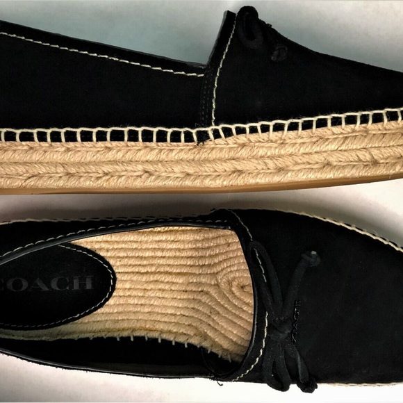 Coach Espadrilles Suede Rae Women's Platform (never worn) - Picture 3 of 7